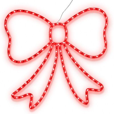 2. KOKARDA DEKORACYJNA 55CM CZERWONA 120 LED
