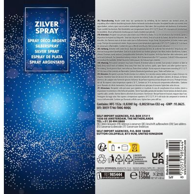 2. LAKIER DEKORACYJNY 150ML SREBRNY