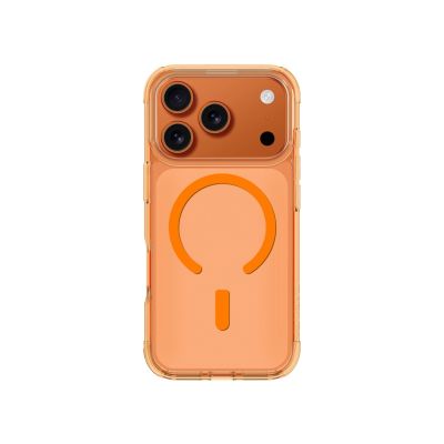 2. Etui AMAZINGTHING Minimal na iPhone 17 Pro kompatybilne z MagSafe - pomarańczowe