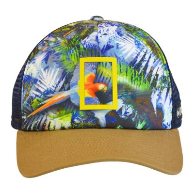 3. Czapka z daszkiem Buff Scarlett Macaw National Geographic L/XL Trucker - 125382.555.30.00