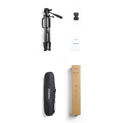 2. Profesjonalny statyw Ugreen LP661 do smartfonów i aparatów - czarno-szary