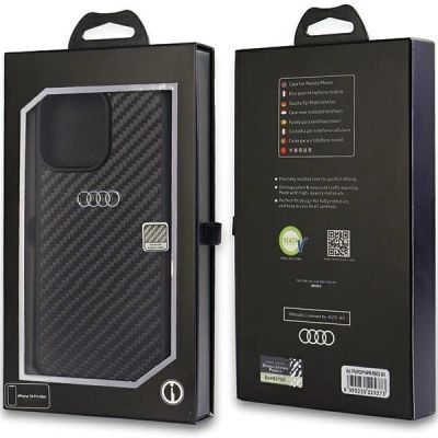 3. Etui Audi Carbon Fiber na iPhone 14 Pro Max - czarne
