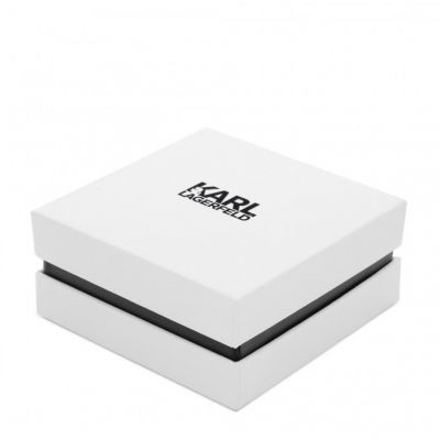 3. KARL LAGERFELD NASZYJNIK SREBRNY K/IKONIK PAVE