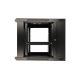 7. Extralink Szafa rack 6U 600x600 AZH Czarna montowana na ścianie, dwusekcyjna