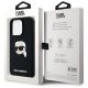 8. Etui Karl Lagerfeld Silicone Karl Head Print MagSafe na iPhone 15  Pro 6.1" - czarne