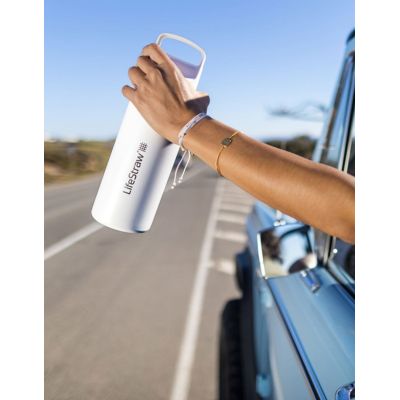 3. LifeStraw LGV42SASWW filtr do wody Butelka filtrująca wodę 0,7 l Niebieski