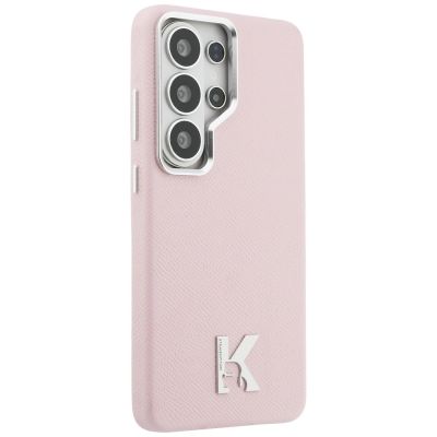4. Etui Karl Lagerfeld K Metal Logo MagSafe na Samsung Galaxy S26 Ultra - różowe