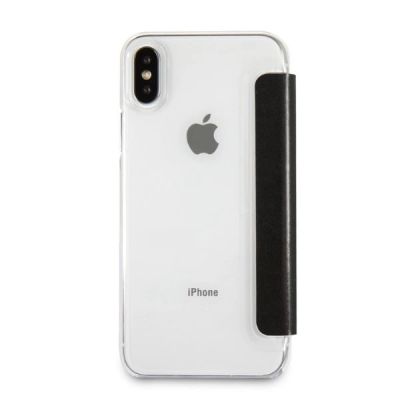 8. Etui Karl Lagerfeld Signature Glitter na iPhone X / Xs - czarne