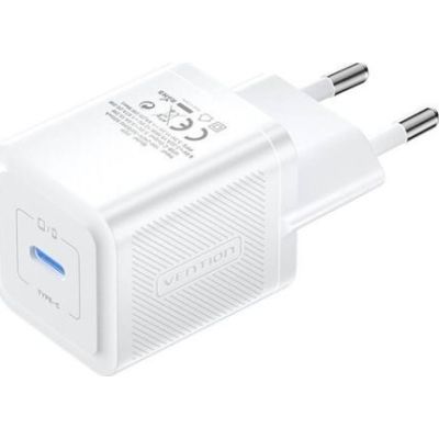 Ładowarka Vention USB-C 20W GaN biała