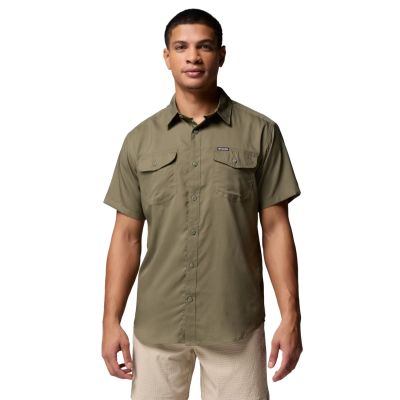 Columbia Utilizer II Solid Short Sleeve Shirt 1577762397 Zielone L