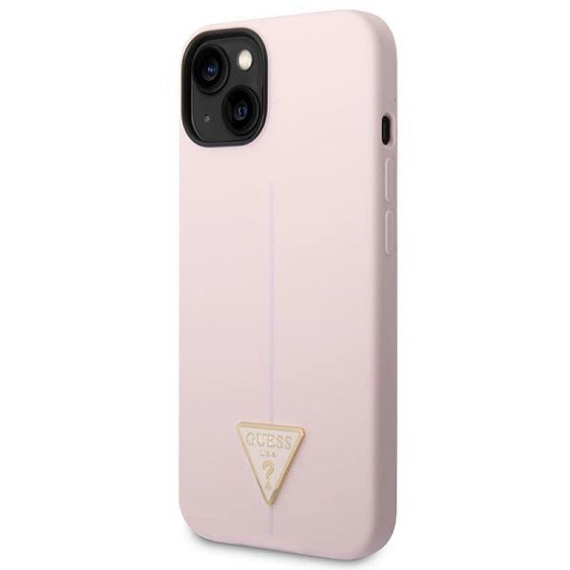 2. Etui Guess Silicone Triangle na iPhone 14 Plus - fioletowe