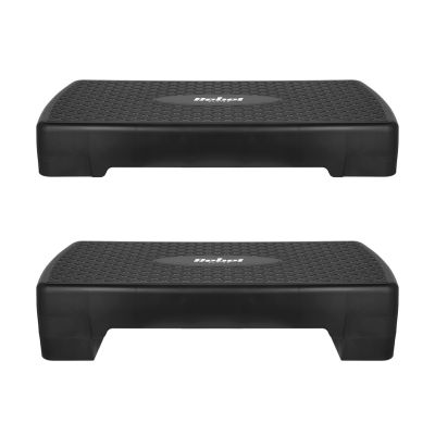 5. REBEL ACTIVE STEP DO AEROBIKU I ĆWICZEŃ FITNESS, 2 STOPNIE, 68CM, CZARNY RBA-3228-BK