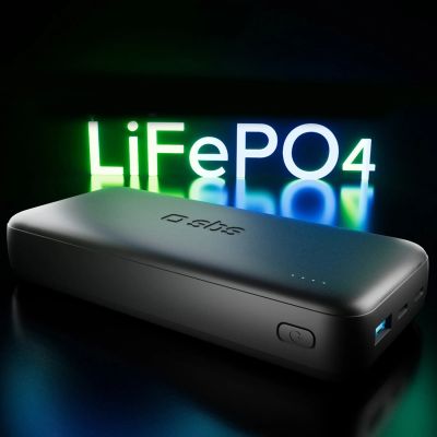 2. Powerbank SBS Infinity 20000mAh 10W LiFePo₄ USB-A USB-C - czarny