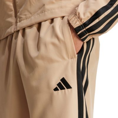 7. Dres męski adidas Sportswear Basic 3-Stripes Woven beżowy JX3149