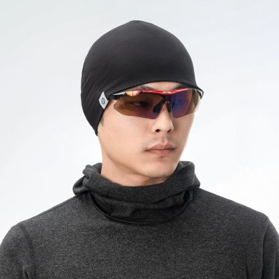 4. Czapka Rockbros YDM002 tencel + wełna rozmiar uniwersalny - czarna