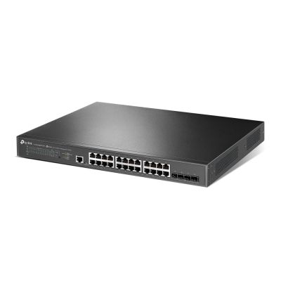 4. TP-Link JetStream TL-SG3428XPP-M2 przełącznik sieciowy Zarządzany L2+ 2.5G Ethernet (100/1000/2500) Obsługa PoE 1U Czarny