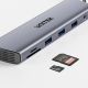 13. UNITEK D1113BGY01 huby i koncentratory 2 x USB 3.2 Gen 2 (3.1 Gen 2) Type-C 1000 Mbit/s Szary