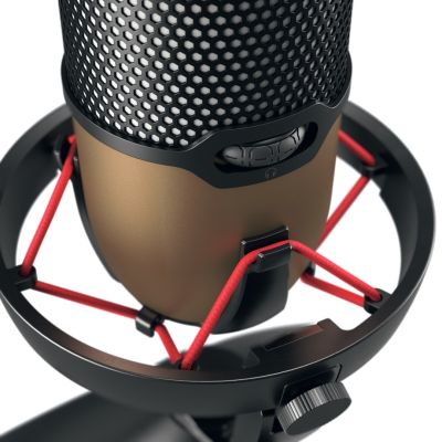 2. Mikrofon stołowy CHERRY UM 9.0 PRO RGB Czarny, Miedziany