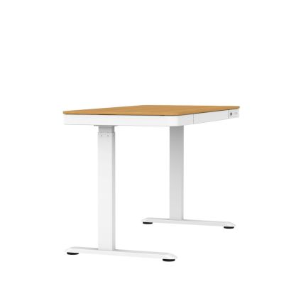 16. Tuckano Biurko z elektryczną regulacją wysokości ET119W-C Biały/dąb. Blat biurka o wymiarach 120 x 60cm.
