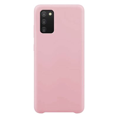 2. Silicone Case elastyczne silikonowe etui pokrowiec Samsung Galaxy A03s różowy