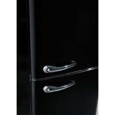 3. Lodówka Retro Ravanson LKK-250RB 250l | oświetlenie LED | styl vintage | 545 x 585 x 182 mm | czarny