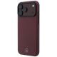 2. Etui Mercedes Leather Semi Wrap Iconic Line MagSafe na iPhone 18 Pro / 17 Pro - burgundowe