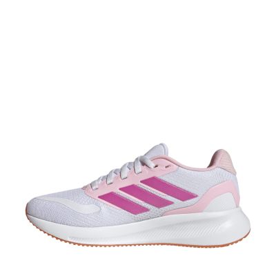 5. Buty dla dzieci adidas Runfalcon 5 biało-różowe JP9396