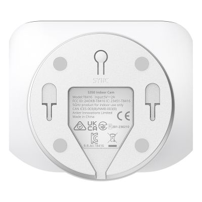 3. Anker Eufy | Wewnętrzna kamera bezpieczeństwa | S350 | Obiektyw szerokokątny | Blat stołu | Karta Micro SD, maks. 128 GB | Biały