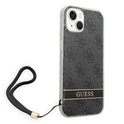 2. Etui Guess 4G Print Strap na iPhone 14 Plus - czarne