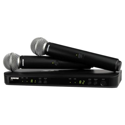 Shure BLX288E/SM58-H8E - System bezprzewodowy z odbiornikiem i mikrofonami