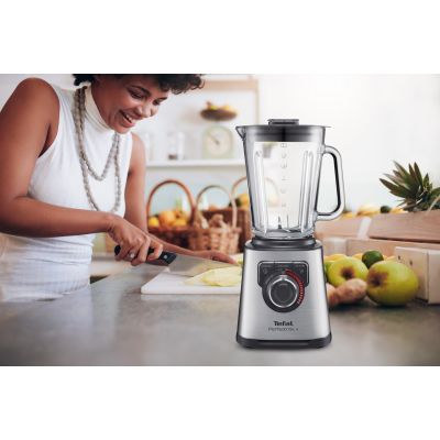 10. Blender stojący Tefal BL811D (1200W; kolor srebrny)