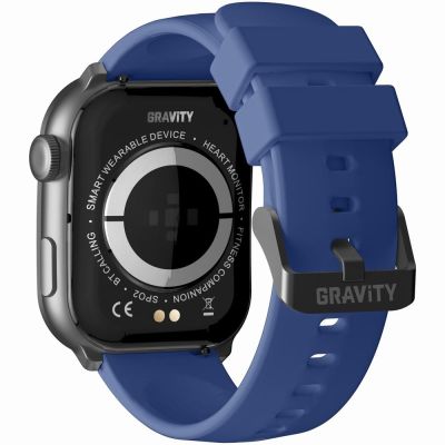 9. Smartwatch Męski GRAVITY GT28-3 Pasek + Bransoleta Granatowo Czarny