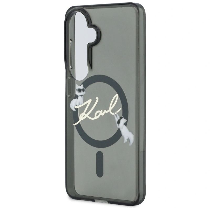 6. Etui Karl Lagerfeld IML KC Script MagSafe na Samsung Galaxy S26 Plus - czarne
