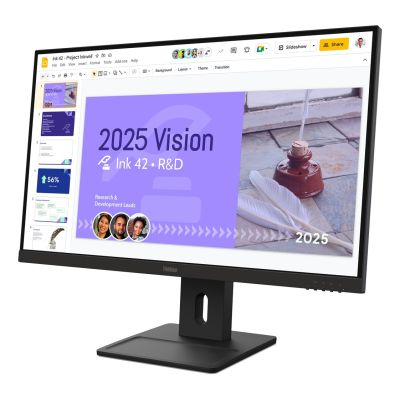 3. Lenovo ThinkVision E27Q­40 27"QHD 100Hz 350nits AG HDMI DP Raven Black
