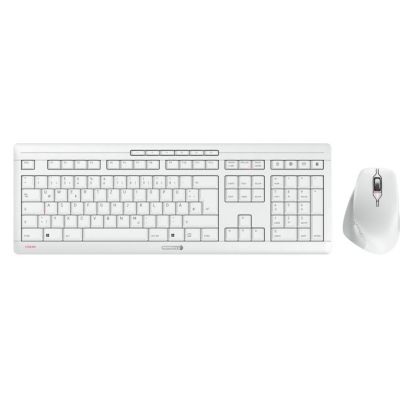 CHERRY JD-8550DE-0 klawiatura Dołączona myszka Dom/Biuro RF Wireless QWERTZ Niemiecki Biały