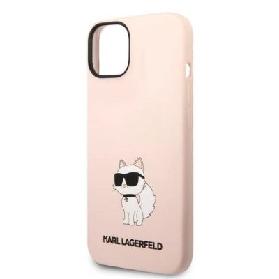 6. Etui Karl Lagerfeld Silicone Choupette na iPhone 14 Plus - różowe