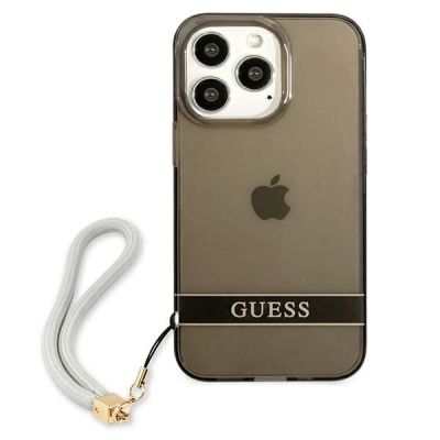 3. Etui Guess Translucent Strap na iPhone 13 Pro / iPhone 13 - czarne