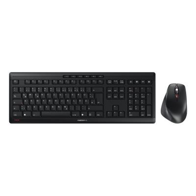 4. CHERRY JD-8550DE-2 klawiatura Dołączona myszka Dom/Biuro RF Wireless QWERTZ Niemiecki Czarny