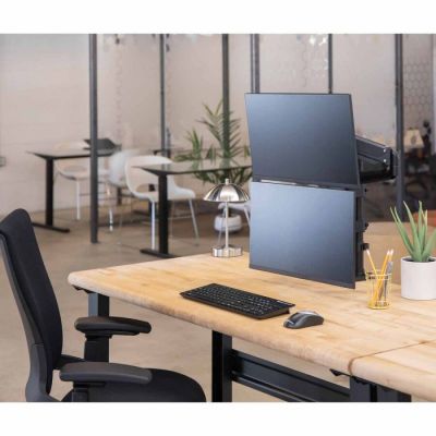 6. Fellowes Ergonomia ramię na 2 monitory pionowe - seria Platinum