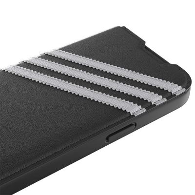 5. Etui Adidas OR Booklet Case PU na iPhone 14 Pro - czarno-białe