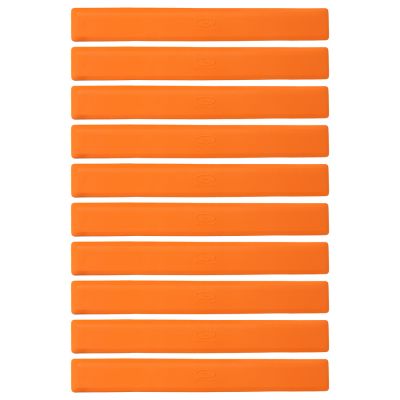 Płaskie znaczniki pola - pasy 51x6cm 10szt. jaskrawe pomarańczowe SMJ sport ZPP-O