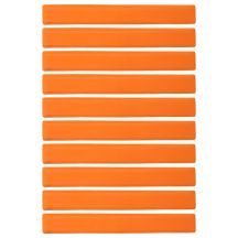 Płaskie znaczniki pola - pasy 51x6cm 10szt. jaskrawe pomarańczowe SMJ sport ZPP-O