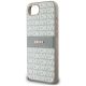 6. Etui DKNY Repeat Texture Pattern with Tonal Stripe na iPhone 16e - beżowe