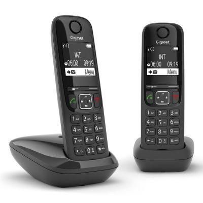 2. Gigaset AS690 Duo Telefon analogowy/DECT Nazwa i identyfikacja dzwoniącego Czarny