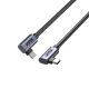 3. UNITEK KABEL USB-C KĄTOWY 90°/90° PD 100W M/M 1M