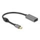 3. DeLOCK 66570 adapter kablowy 0,2 m Mini DisplayPort HDMI Typu A (Standard) Czarny, Szary