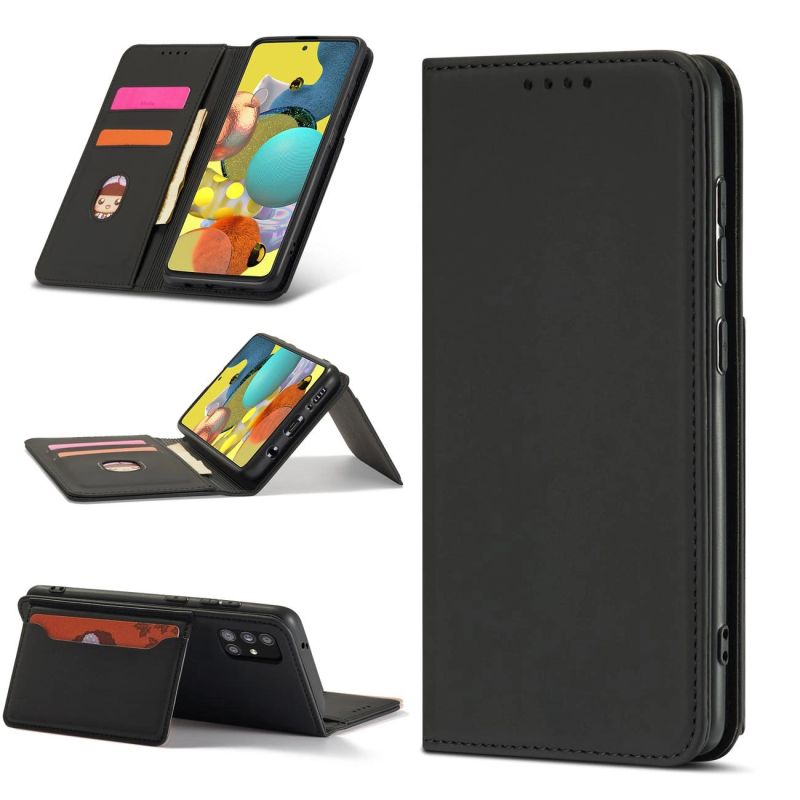5. Magnet Card Case etui do Xiaomi Redmi Note 11 Pro pokrowiec portfel na karty kartę podstawka czarny