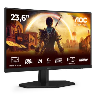 2. AOC G4 C24G42E monitor komputerowy 59,9 cm (23.6") 1920 x 1080 px Full HD LED Czarny, Czerwony