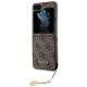6. Etui Guess 4G Charms Collection na Samsung Galaxy Z Flip 5 - brązowe