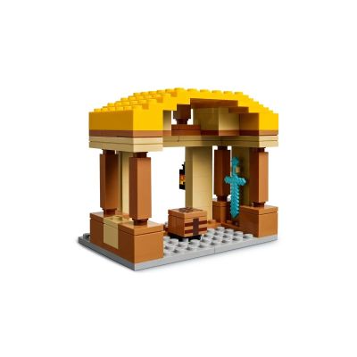 9. LEGO Minecraft 21273 Atak balonowego Ghasta na wioskę
